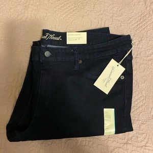 Plus size dark wash jeggings